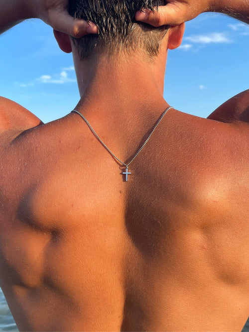 Cadena Cruz | Silver