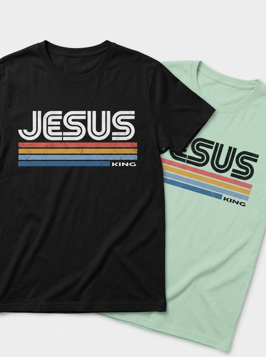 Camiseta Retro Jesus King