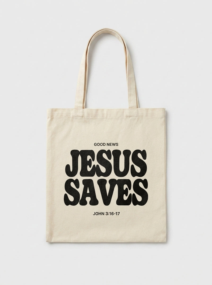 Tote Bag Jesus Saves