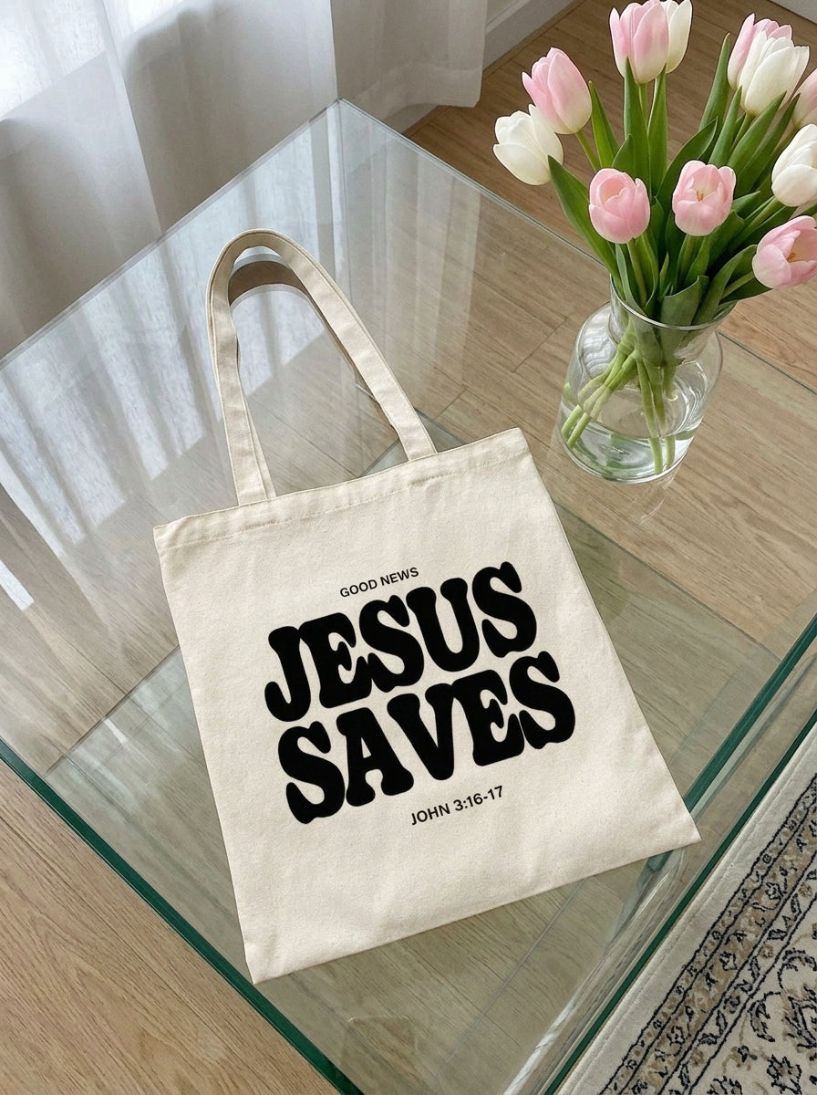 Tote Bag Jesus Saves