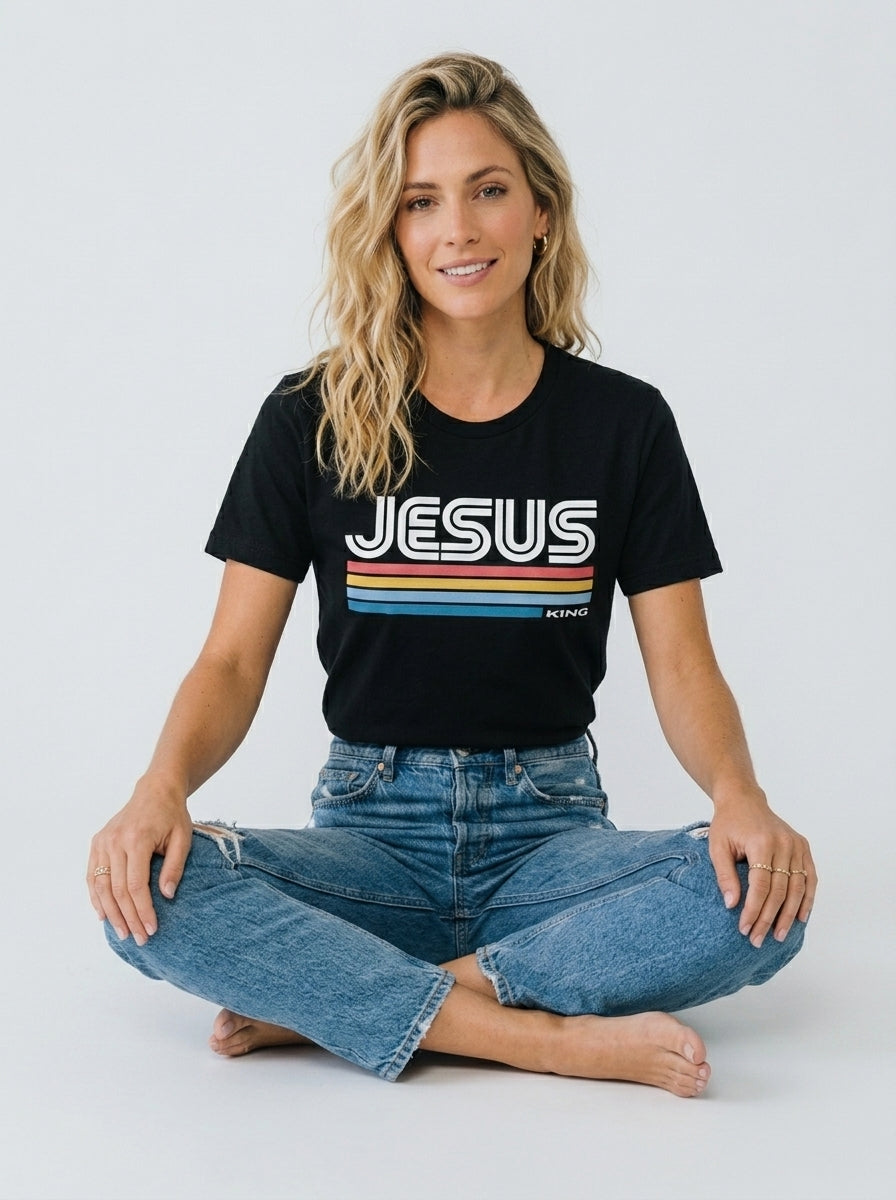 Camiseta Retro Jesus King