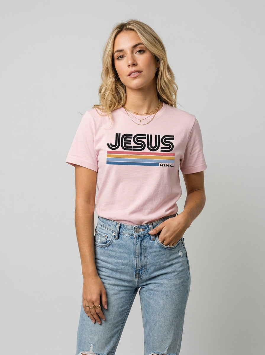 Camiseta Retro Jesus King